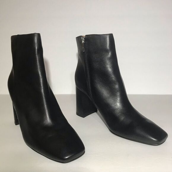 Marc Fisher Fellie Leather Ankle Boots - Picture 1 of 7